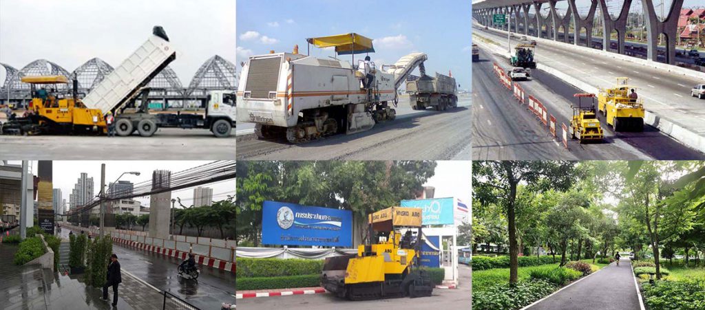 รวมภาพผลงานการทำถนน