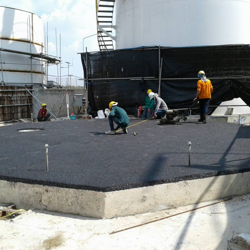 ตัวอย่างงานปูถนนยางมะตอย